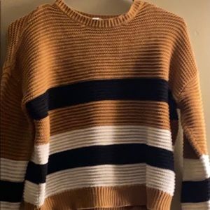 Brown striped sweater